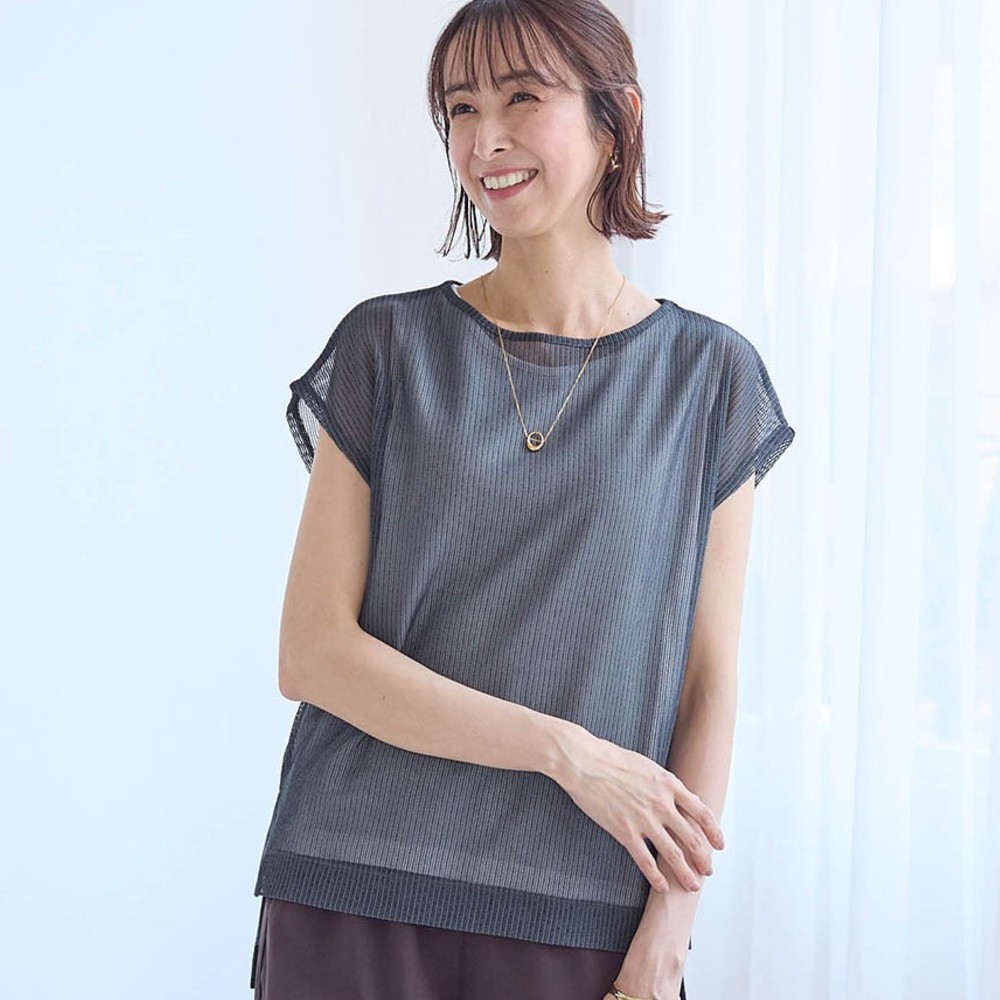 【スタイルノート/StyleNote】シアーストライプ+タンクトップアンサンブル