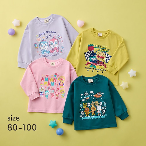 アンパンマン プリント裏毛スウェットシャツ 【ベビー服】