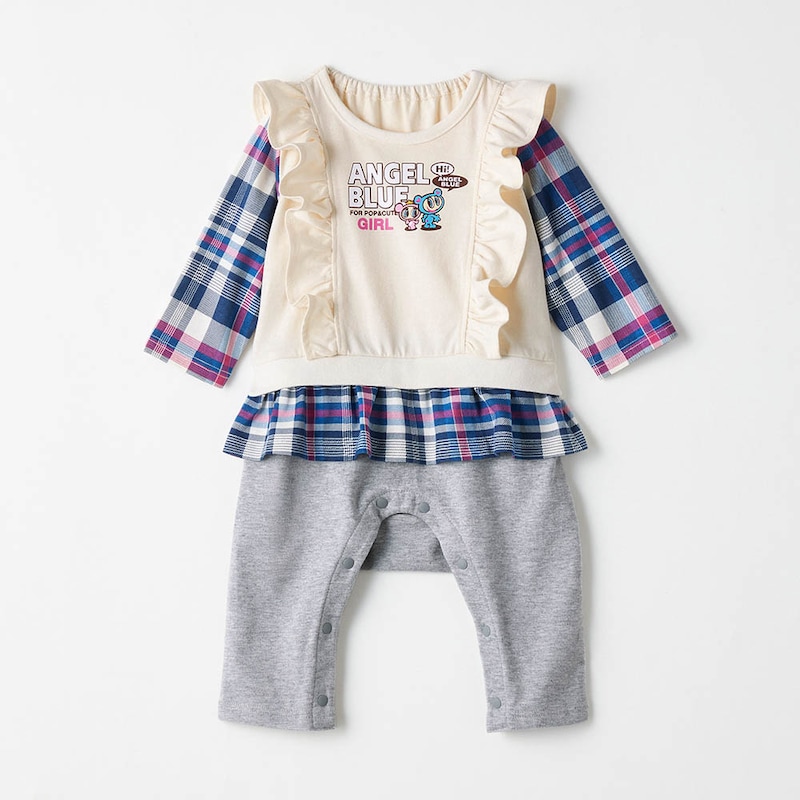 アイボリー×ネイビー系チェック