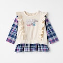 アイボリー×ネイビー系チェック