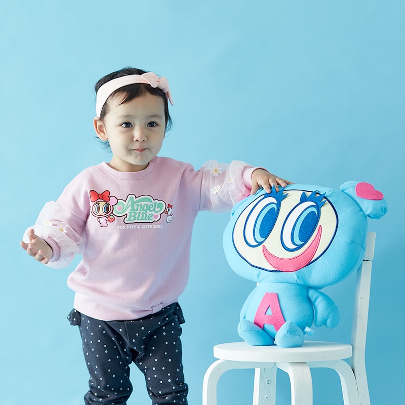 ペールピンク／モデル身長80cm・80サイズ着用