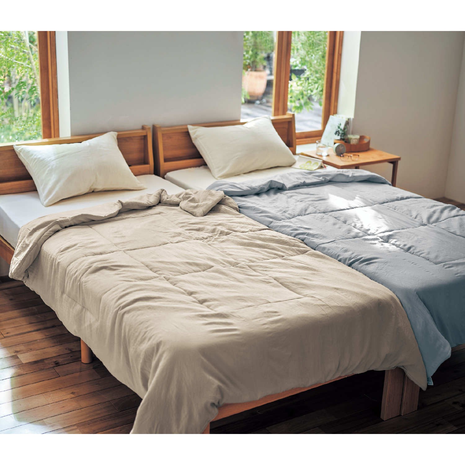 【BELLE MAISON DAYS】洗いをかけたやわらかキルトケット