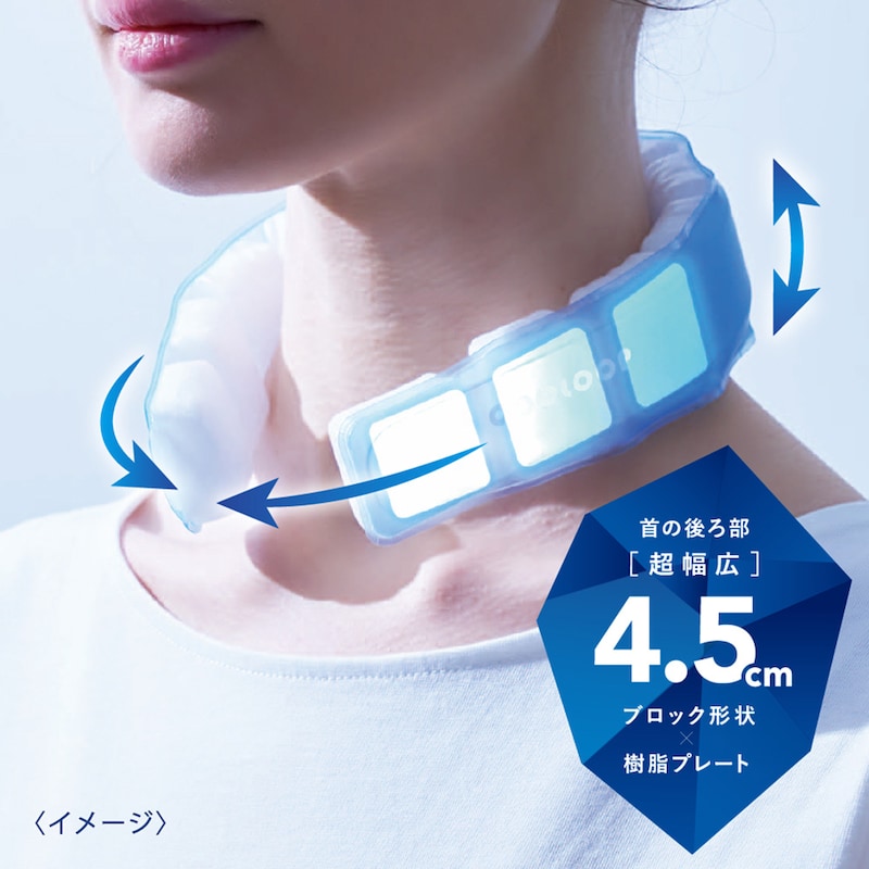 首全体を包み込んで、より冷たさを感じられます