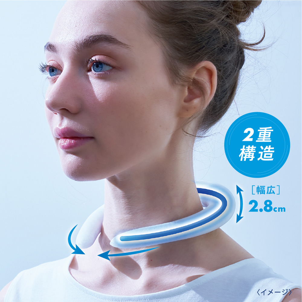 COOLOOPネックリング〈ダブルタイプ〉 【冷凍庫で凍らせて気温36度で28度を7時間キープ】 COOLOOPネックリング〈ダブルタイプ〉 【冷凍庫で凍らせて気温36度で28度を7時間キープ】