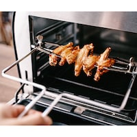 上下加熱式のヒーター＋スチーム（過熱水蒸気）を採用素早く両面焼き