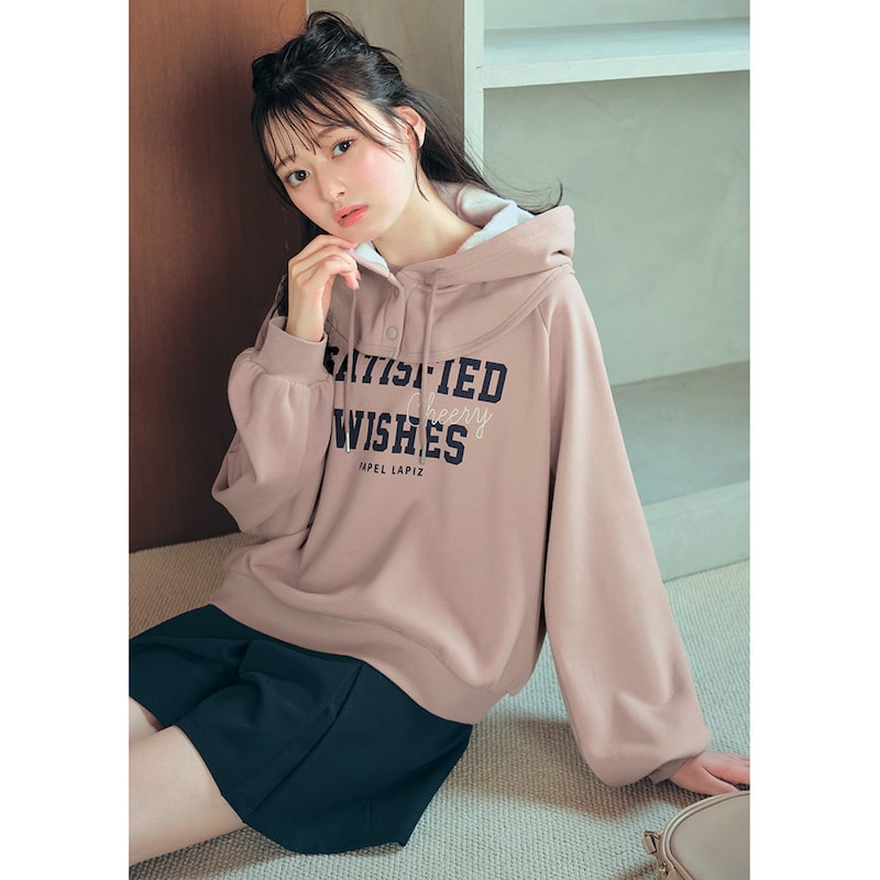 ピンクグレージュ／モデル身長160cm・サイズJ-M