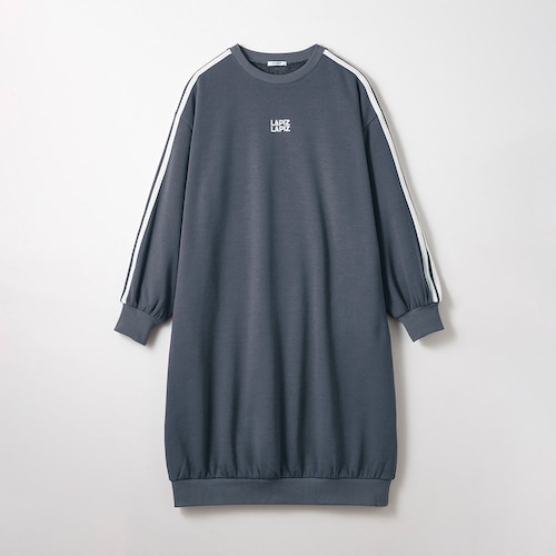 ふわほか裏シャギー袖ラインゆるワンピース 【子供服】