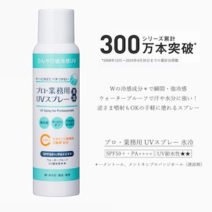 汗ばむ日は、ついつい日焼け止めを塗るのもめんどうになりがち。そんな中、ひんやりスプレータイプのUVスプレーなら使いやすい!2種の冷感成分(メントール、メントキシプロパンジオール)配合で、シューッとスプ