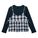 ネイビーチェック×ブラック