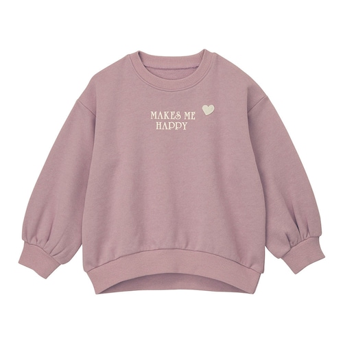 名札ココふんわりシルエット裏毛スウェットシャツ 【子供服 長袖】