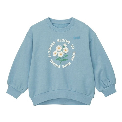 名札ココふんわりシルエット裏毛スウェットシャツ 【子供服 長袖】