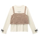 ベージュ×オフホワイト