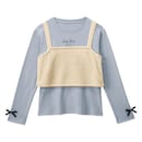 アイボリー×ペールブルー