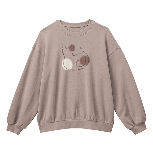 選べるプリント裾ギャザー裏毛プルオーバー 【子供服 長袖】