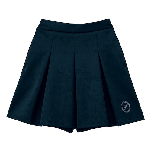 スカート見えタックプリーツダンボールニットキュロット 【子供服】