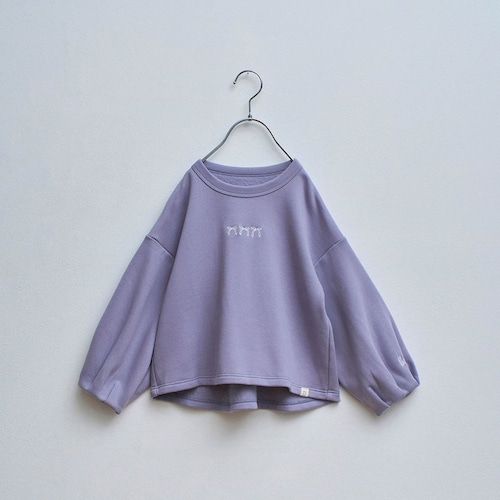 乾燥機でもしわになりにくい&縮みにくいボリュームスリーブ裏起毛スウェットシャツ 【子供服 長袖】