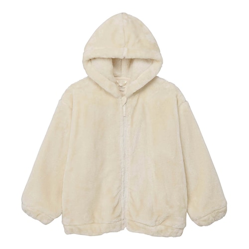 毛布に包まれた様な温もりのフリースジップアップパーカ 【子供服】