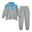 ブルー×杢グレー