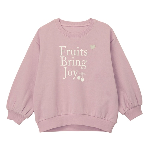 名札ココふんわりシルエット裏起毛スウェットシャツ 【子供服 長袖】