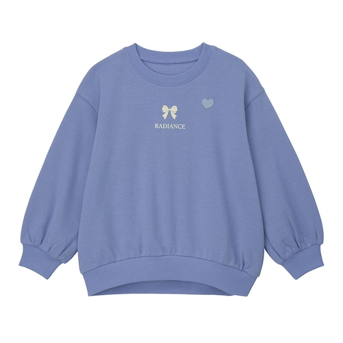 名札ココふんわりシルエット裏起毛スウェットシャツ 【子供服 長袖】