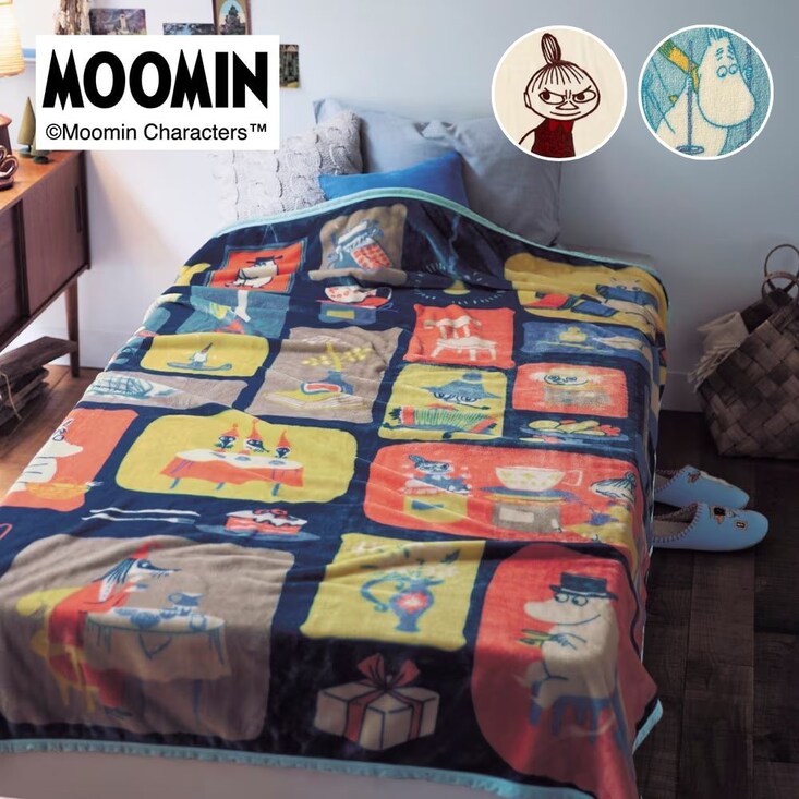 なめらかマイクロファイバー毛布 「ムーミン」