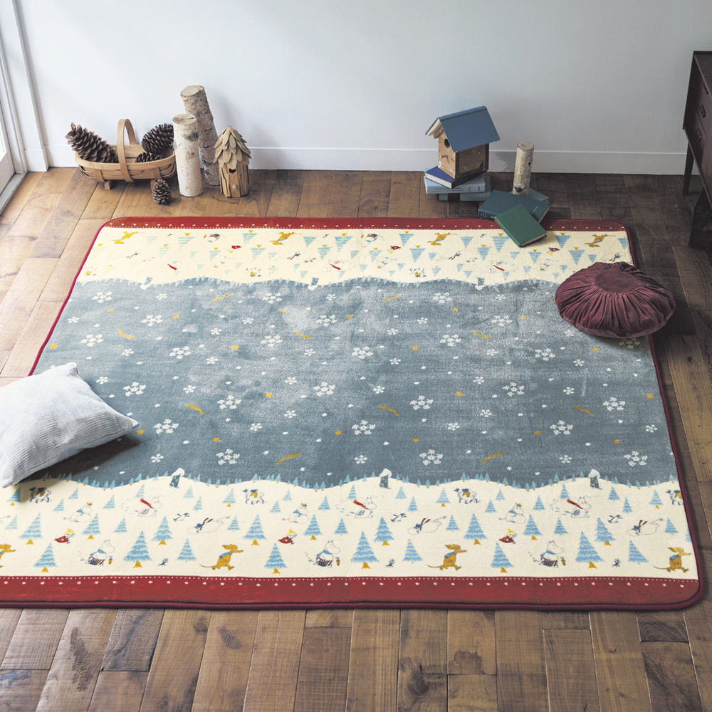 【ムーミン/MOOMIN】マイクロファイバーの低反発ウレタン入りラグ 「ムーミン」 【ムーミン/MOOMIN】マイクロファイバーの低反発ウレタン入りラグ 「ムーミン」