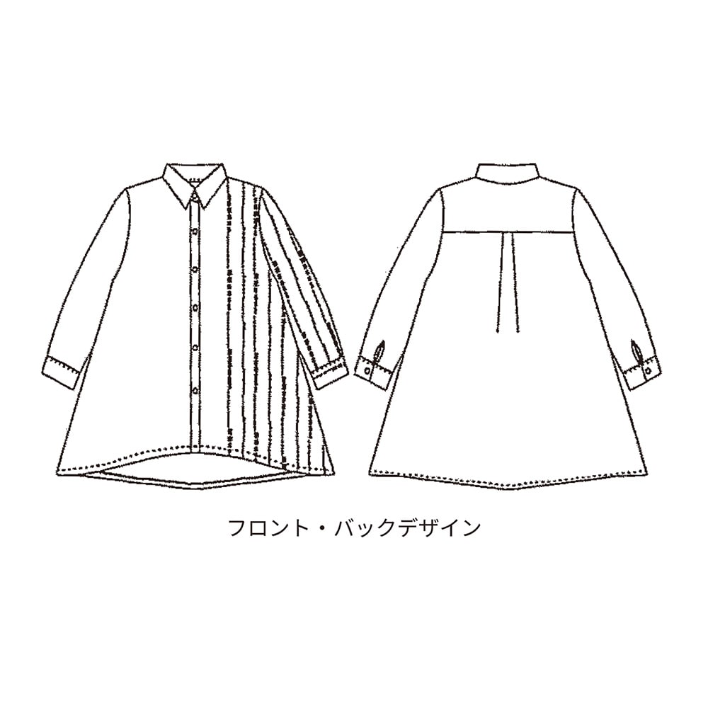 ※後身頃は同柄です。