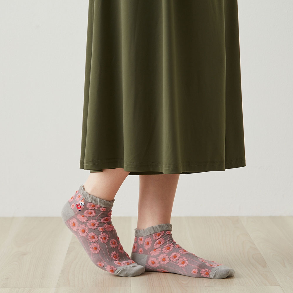 【ムーミン/MOOMIN】2足組アンクル丈ソックス「ムーミン」