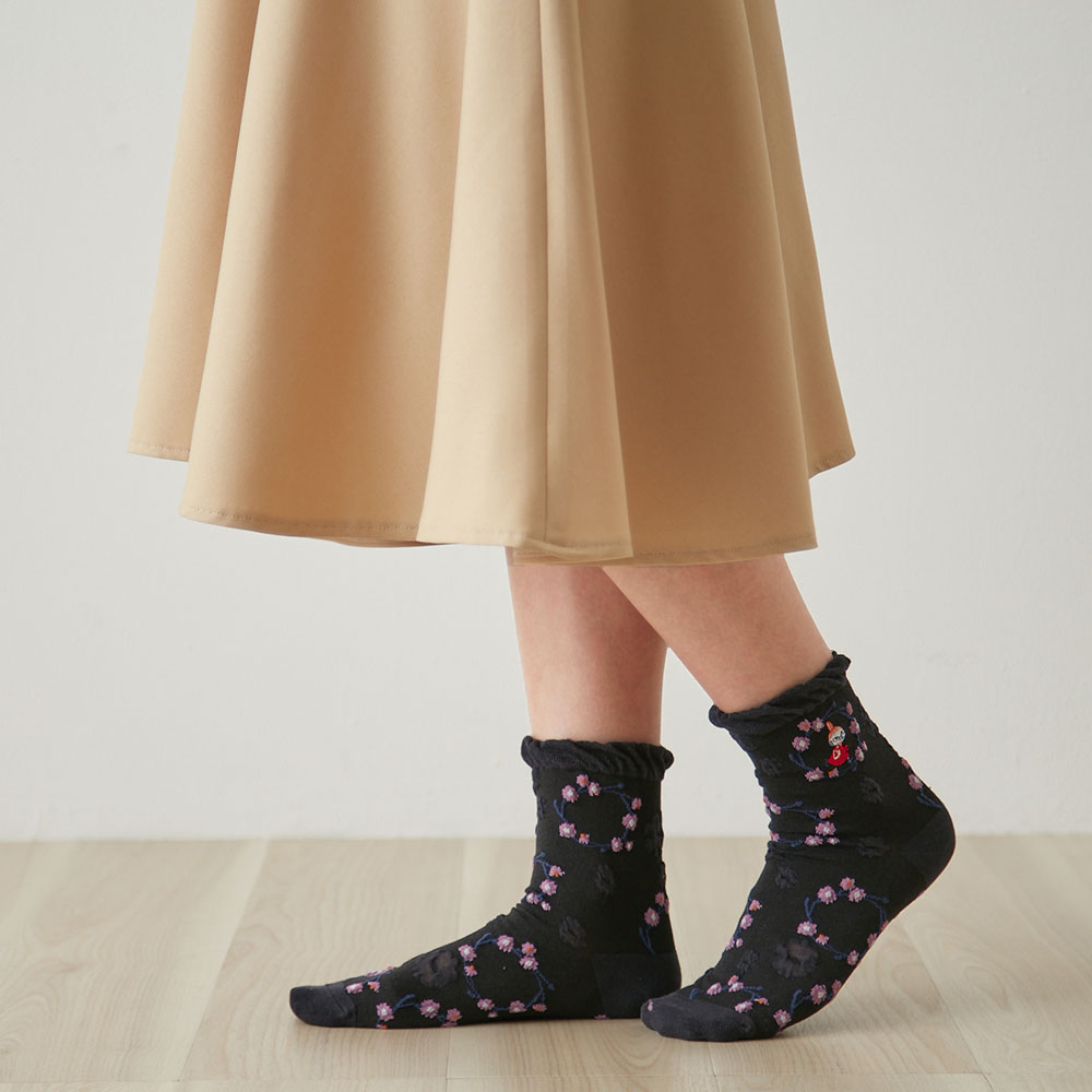 【ムーミン/MOOMIN】2足組クルー丈ソックス「ムーミン」