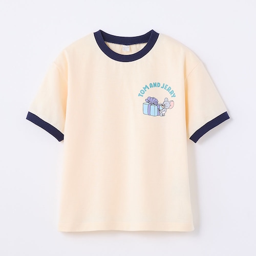 リンガー半袖Tシャツ「トムとジェリー」