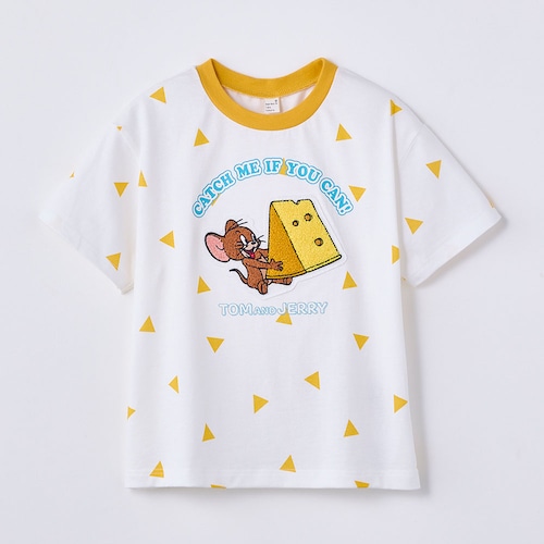 総柄モチーフ半袖Tシャツ「トムとジェリー」