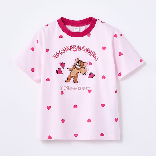総柄モチーフ半袖Tシャツ「トムとジェリー」