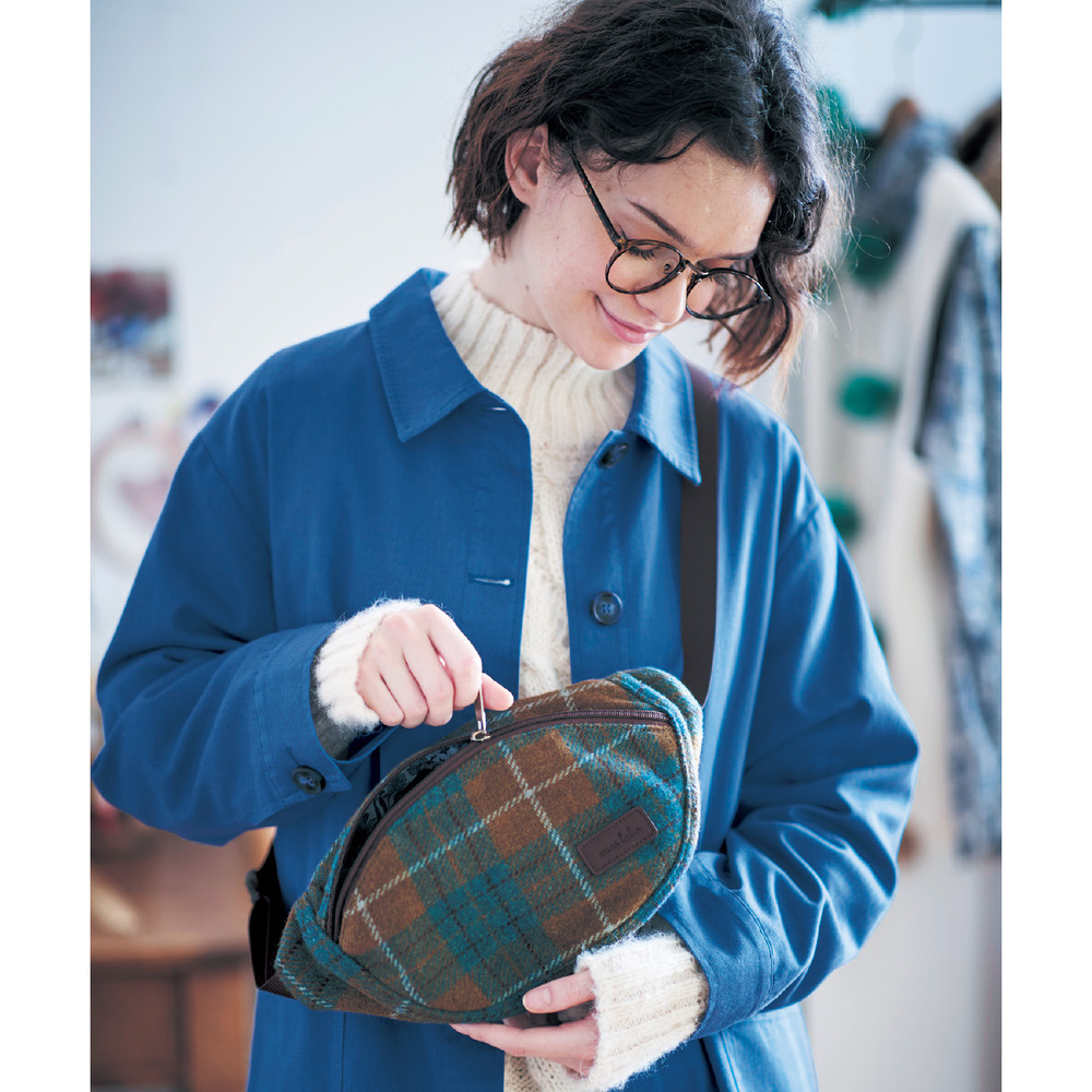 【ミニラボ/mini labo】チェック素材のボディバッグ/愛らしさ 「ミニラボ」 【ミニラボ/mini labo】チェック素材のボディバッグ/愛らしさ 「ミニラボ」