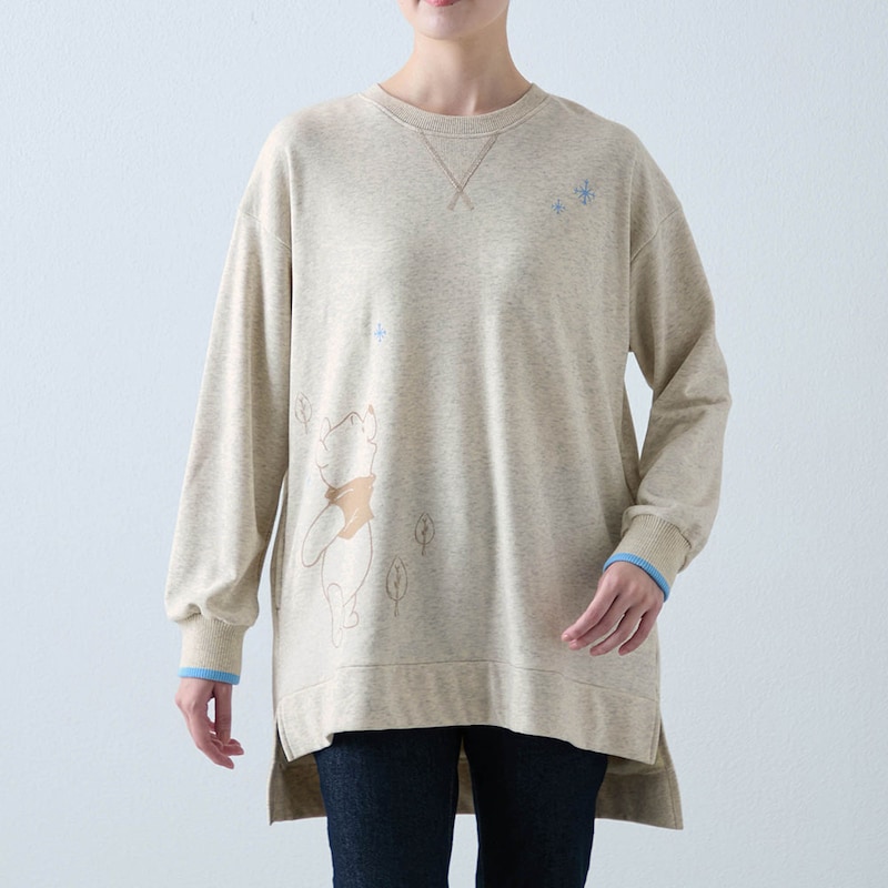 モデル身長171cm／Ｍ ※写真は撮影用のため袖丈+1.5cmになります。