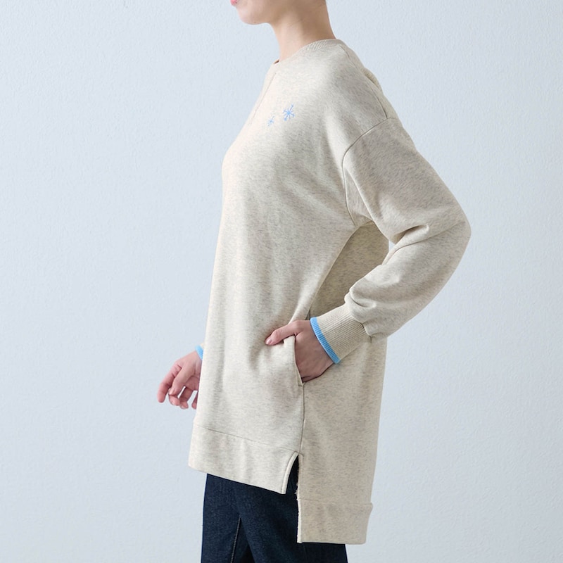 モデル身長171cm／Ｍ ※写真は撮影用のため袖丈+1.5cmになります。