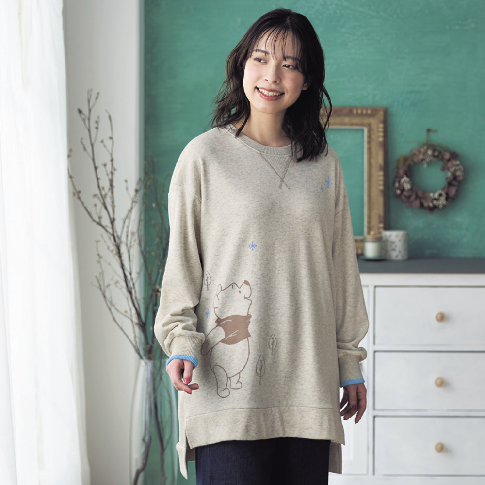 背中あったかチュニック「くまのプーさん」(ディズニー/Disney) 背中あったかチュニック「くまのプーさん」(ディズニー/Disney)