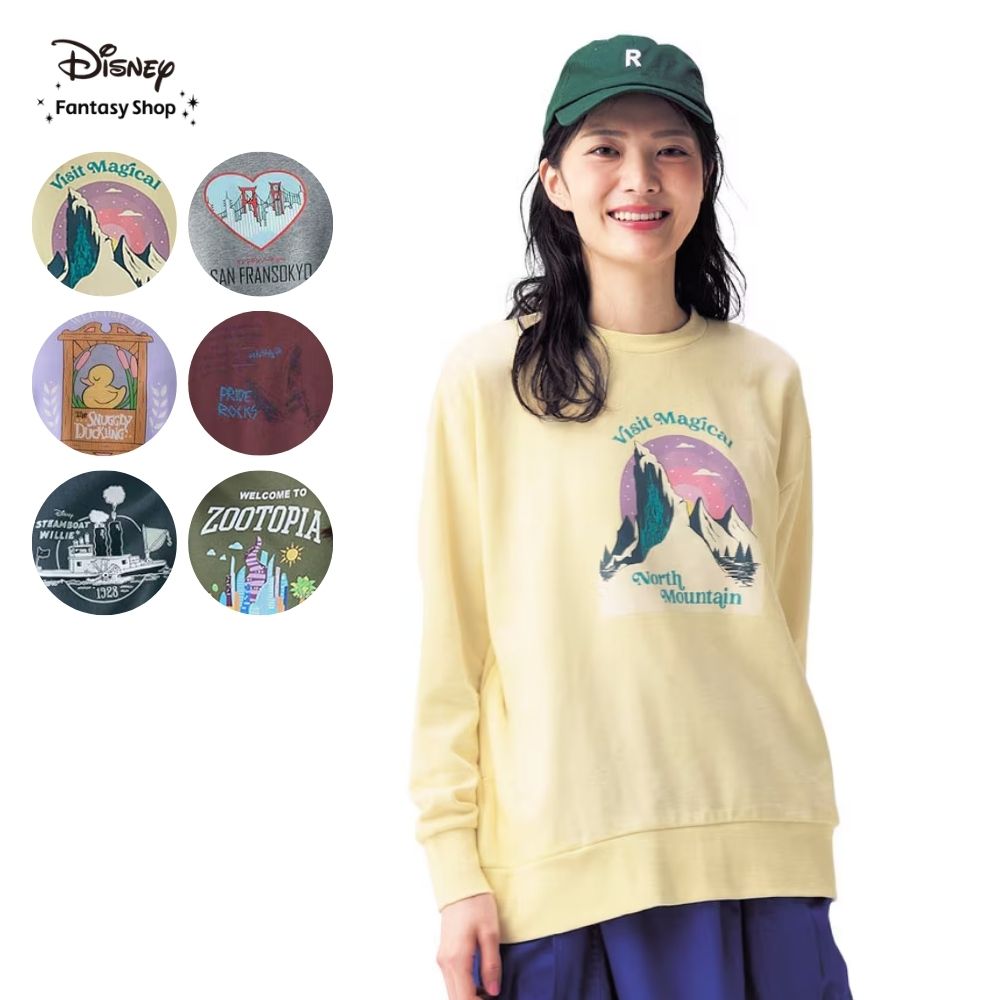 【ディズニー/Disney】ユニセックス裏毛プルオーバー(選べるキャラクター)