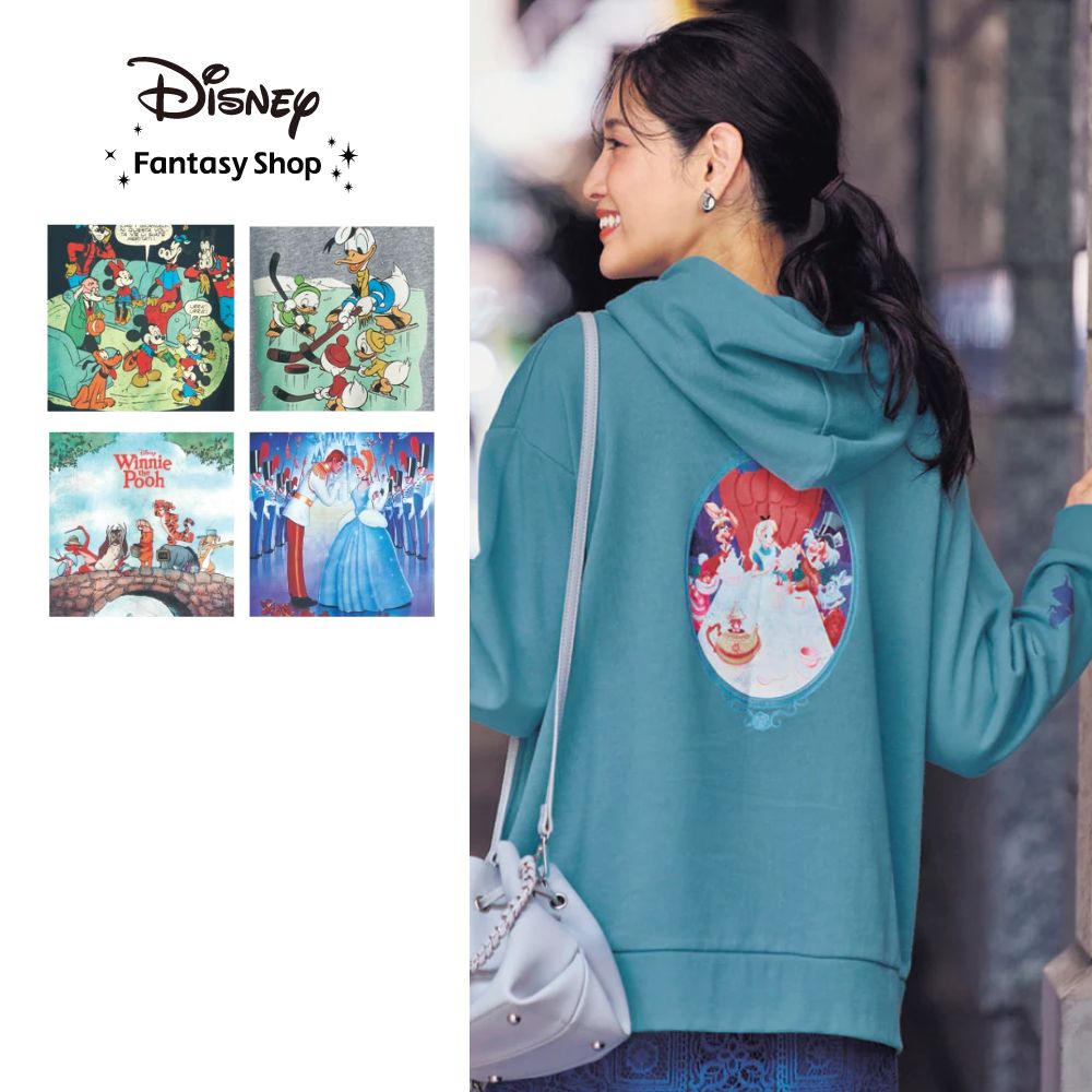 【ディズニー/Disney】ユニセックス裏毛プルパーカ(選べるキャラクター) 【ディズニー/Disney】ユニセックス裏毛プルパーカ(選べるキャラクター)