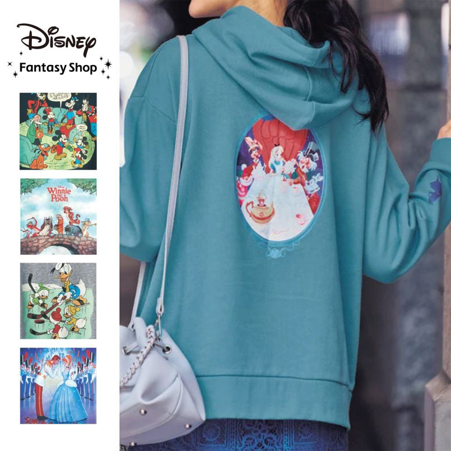 【ディズニー/Disney】ユニセックス裏毛プルパーカ(選べるキャラクター)