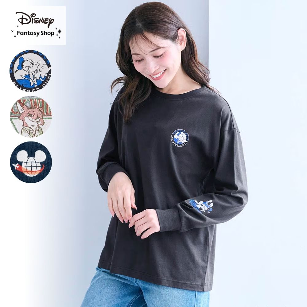 【ディズニー/Disney】【新柄登場】 ユニセックス長袖Tシャツ(選べるキャラクター)