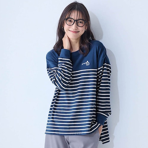 起毛ボーダーチュニック（選べるキャラクター）
