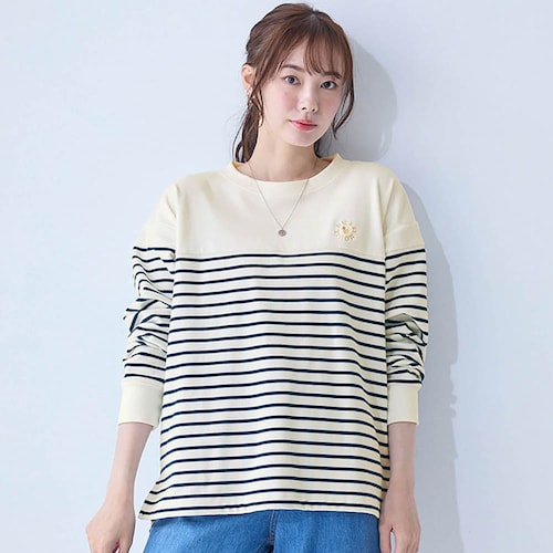 起毛ボーダーチュニック（選べるキャラクター）