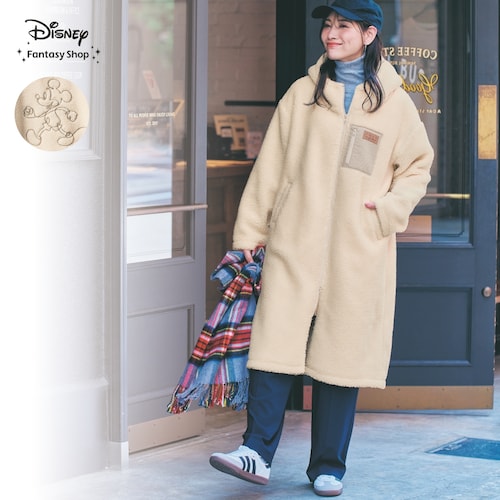 フードボアコート「ミッキーマウス」