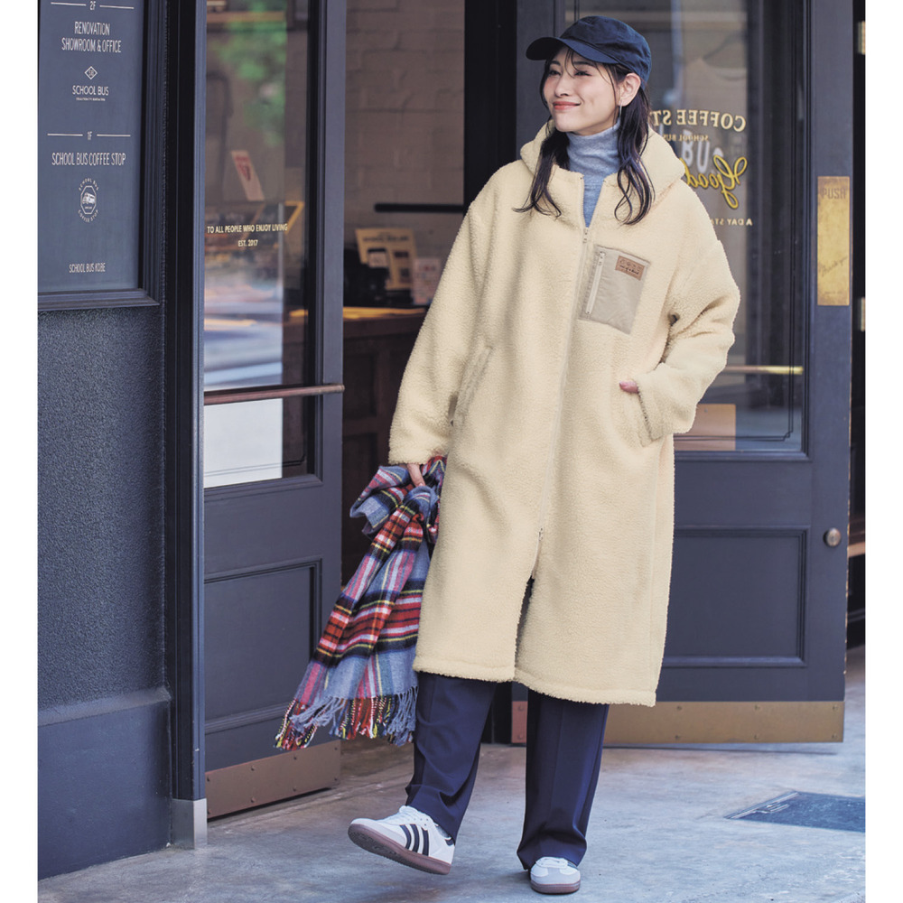 【ディズニー/Disney】フードボアコート「ミッキーマウス」 【ディズニー/Disney】フードボアコート「ミッキーマウス」