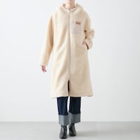 モデル身長171cm／Ｍ ※写真は撮影用のため袖丈+1.5cm、着丈+6cmになります。