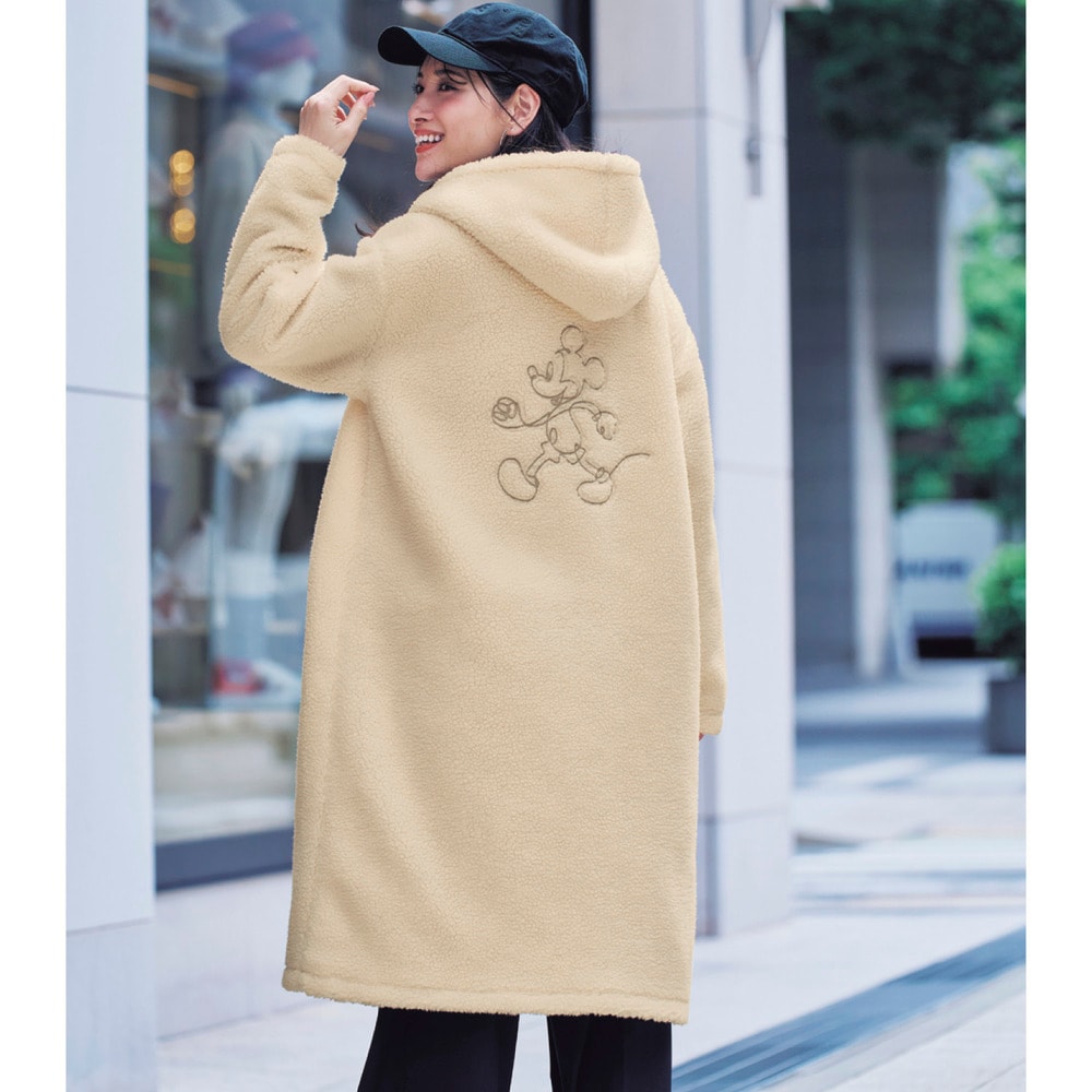 ティディ様の、Walt Disney ミッキー ミニー フリースコート ティディ様の、Walt Disney ミッキー ミニー フリースコート