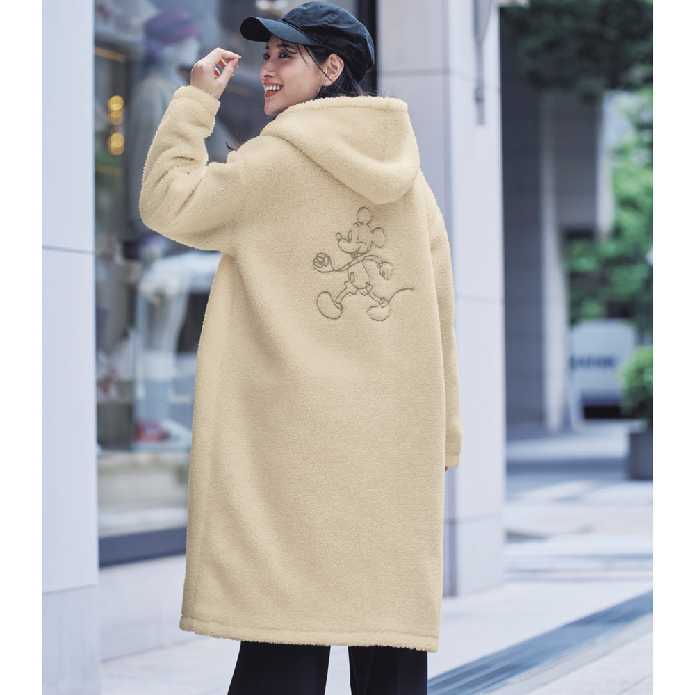 フードボアコート「ミッキーマウス」(ディズニー/Disney) フードボアコート「ミッキーマウス」(ディズニー/Disney)