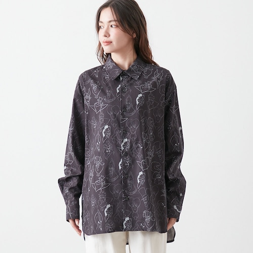 【プレゼントキャンペーン開催中】 ユニセックスフェイスプリントシャツ「ヴィランズ」