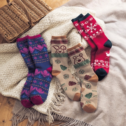 吸湿発熱糸のあったか裏パイルソックス（選べるキャラクター）