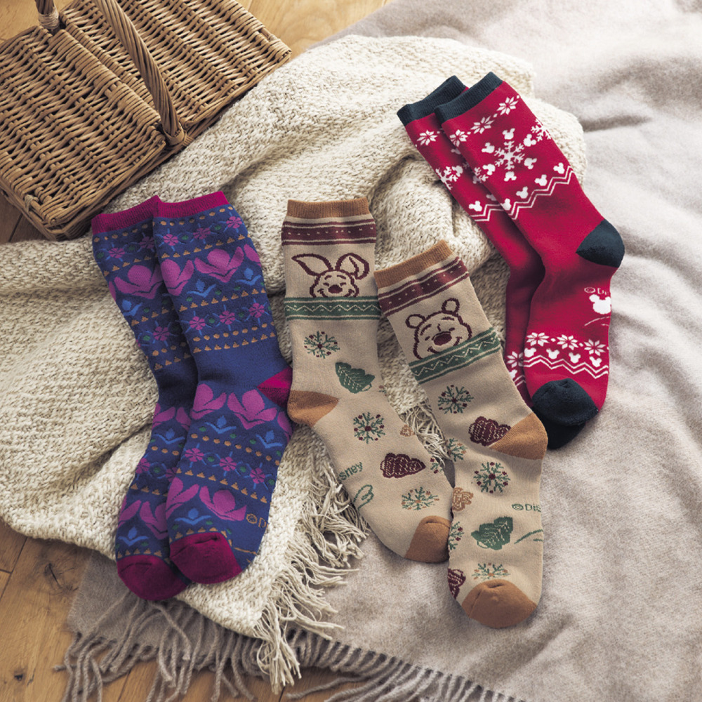 【ディズニー/Disney】吸湿発熱糸のあったか裏パイルソックス(選べるキャラクター) 【ディズニー/Disney】吸湿発熱糸のあったか裏パイルソックス(選べるキャラクター)